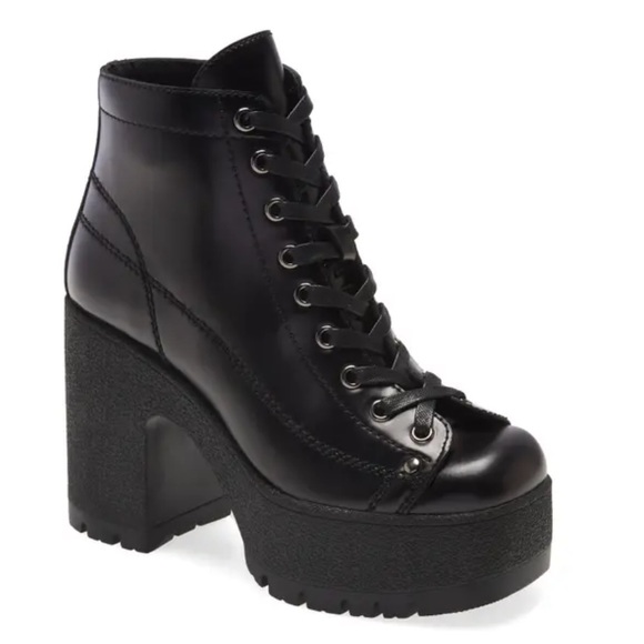 JEFFREY CAMPBELL
Refresh Platform Bootie In Black Box Leather, SIZE 10 - Picture 1 of 11